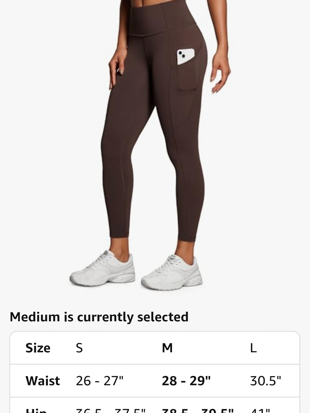 CRZ YOGA Brown High-Rise Workout Leggings - Picture 7 of 7
